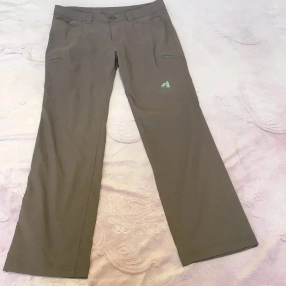 Eddie Bauer First ascent Cargo Hiking Lightweight Outdoor Pants Dark tan SZ P 6 - Picture 3 of 12